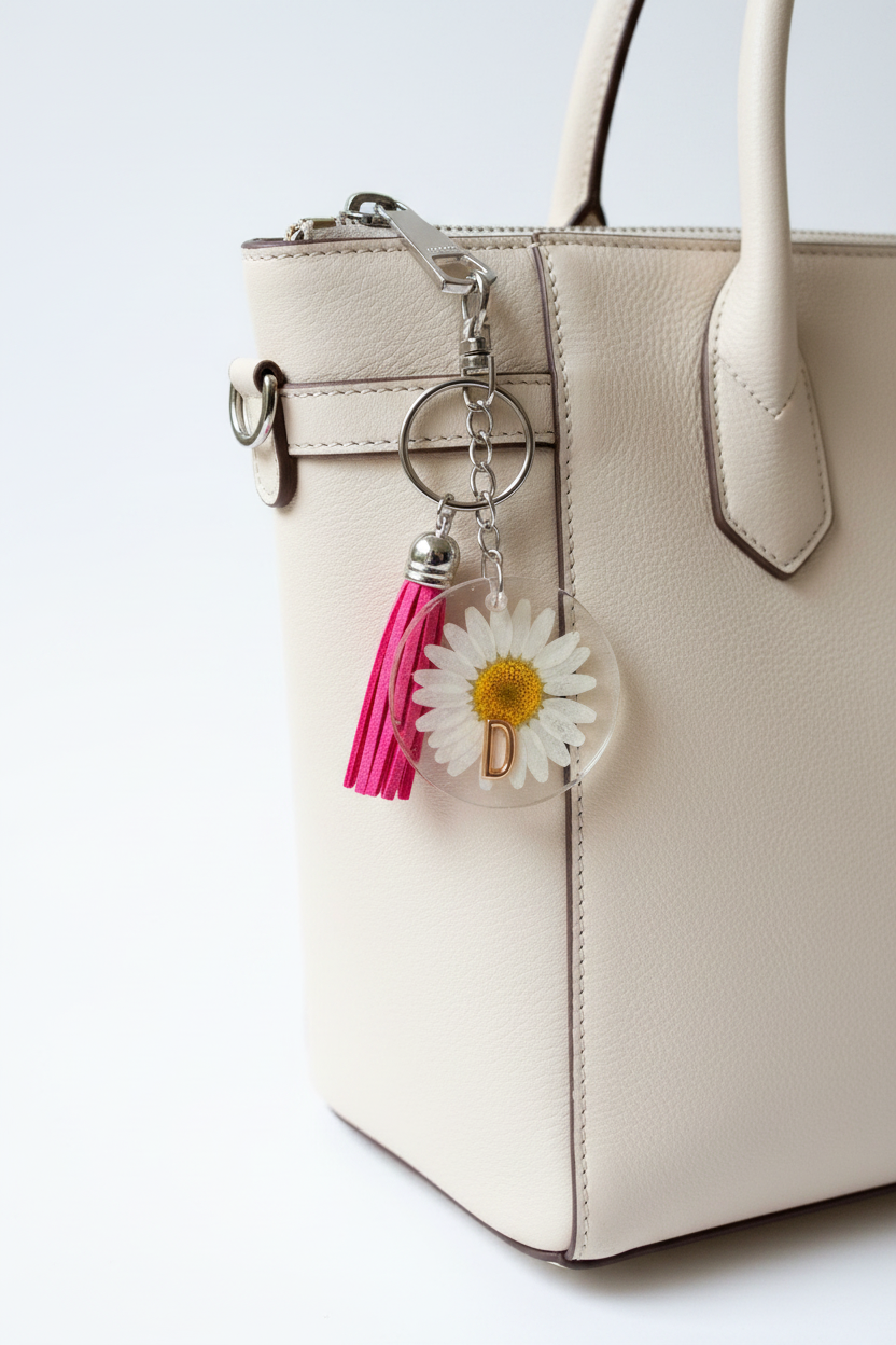 Personalized Initial Charm on Pocketbook