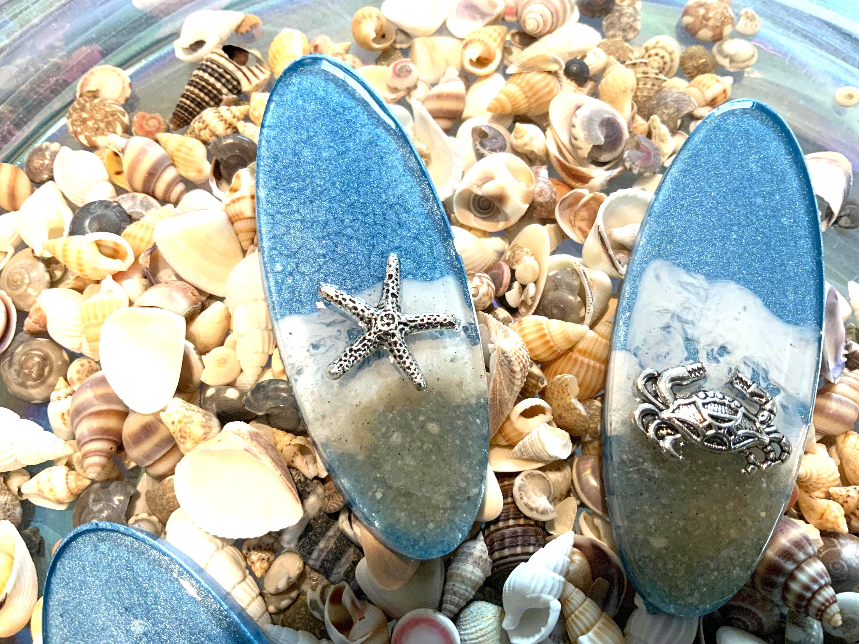 By the Sea Hair Clips