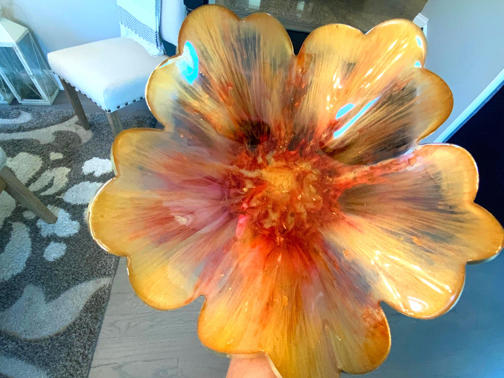 Resin Golden Sun Bowl