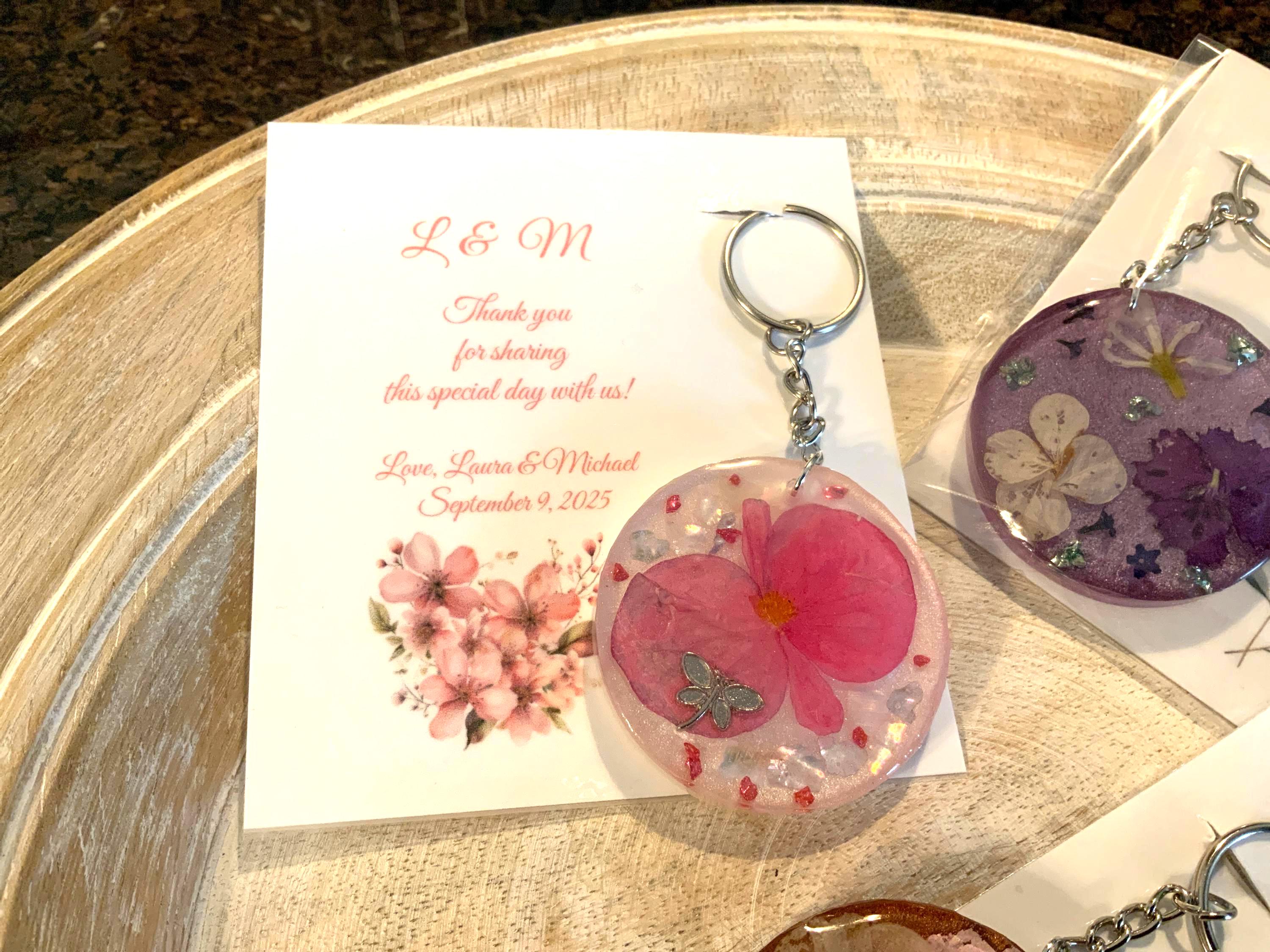 Guest Favor Keychain Keepsake