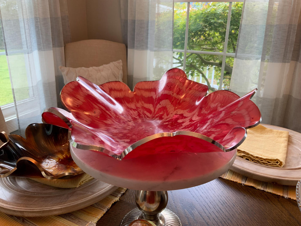 Resin Candy Cane Decorative Bowl
