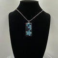 Blue Bar Daisy Pendant