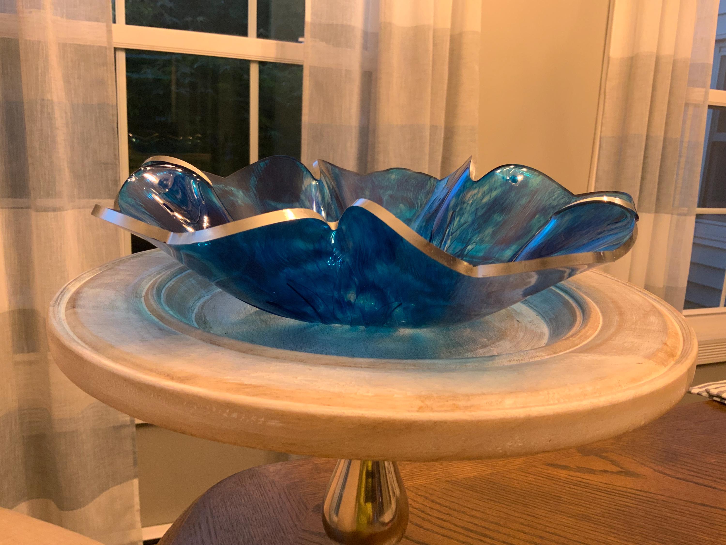 RESIN Blue Galaxy Bowl