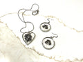 Handmade Resin Christmas Bells Pendant & Earring Set – Holiday Gift