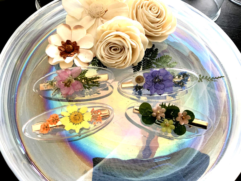 Floral Hair Clips