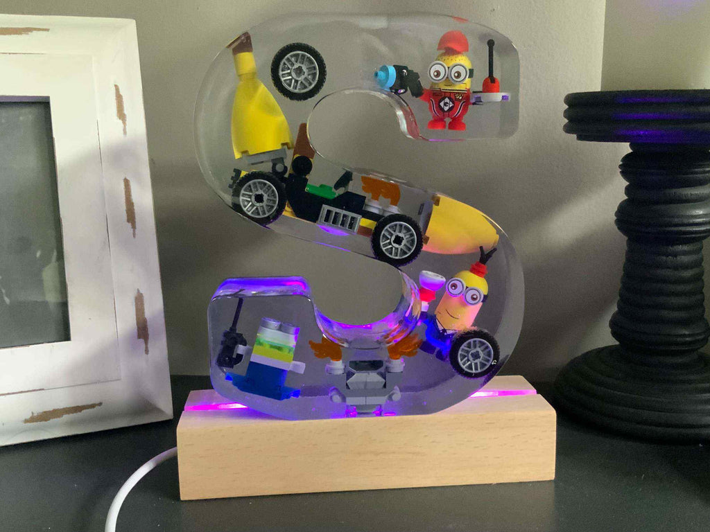 Minion Resin Lighted Letter – Letters A–Z – Kids Night Light Decor