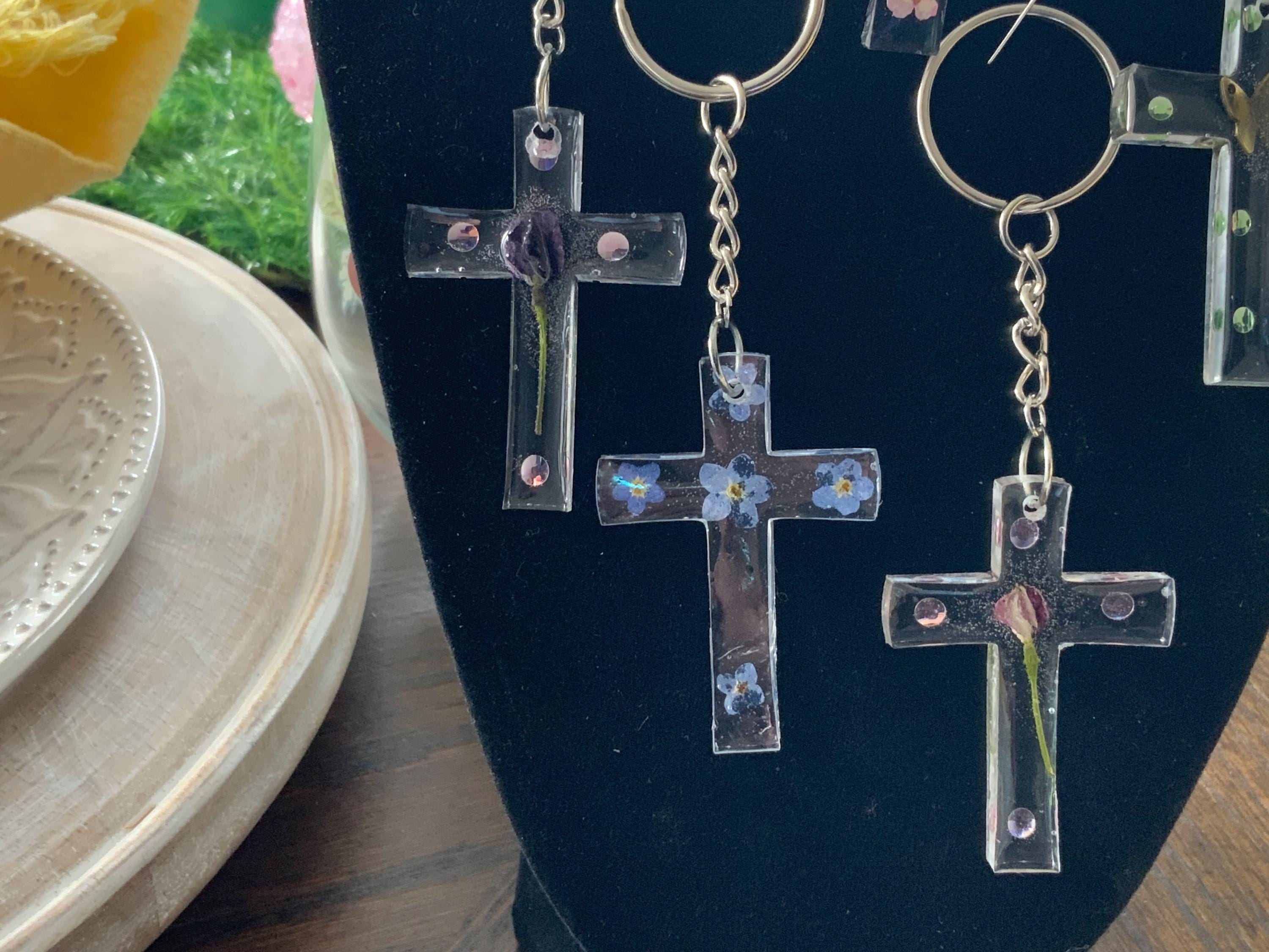 Cross Keychain/Pocketbook Charm
