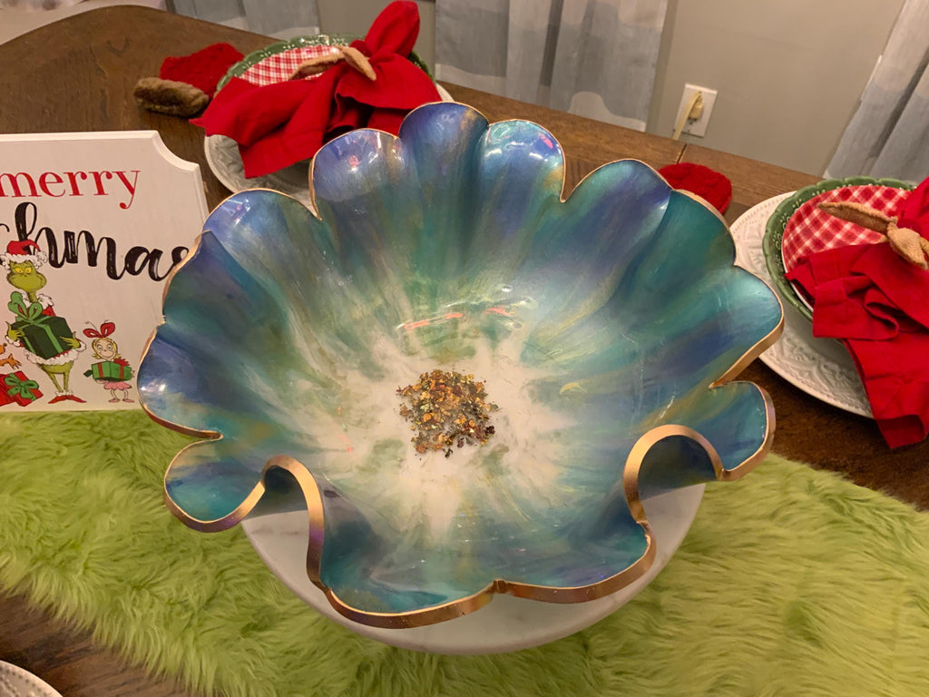Resin Decorative Bowl – Violet Purple Epoxy Candy Bowl Bridal Gift