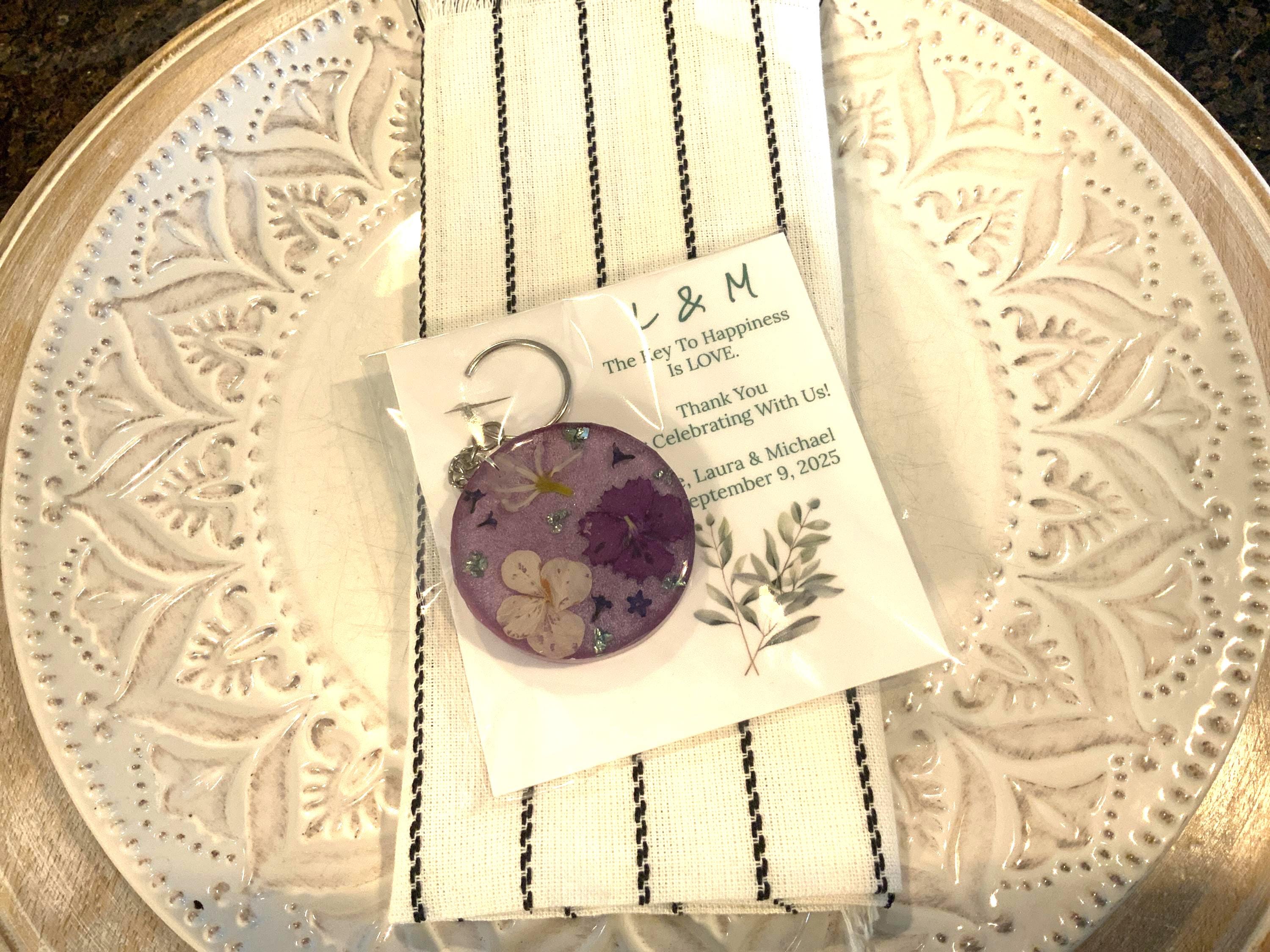 Guest Favor Keychain Keepsake