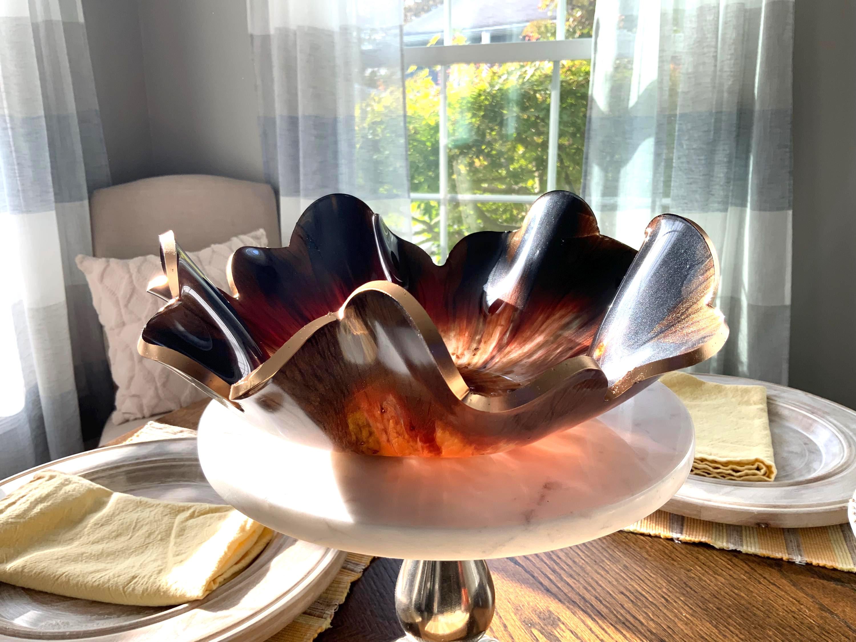 Resin  Mocha Latte Decorative Bowl