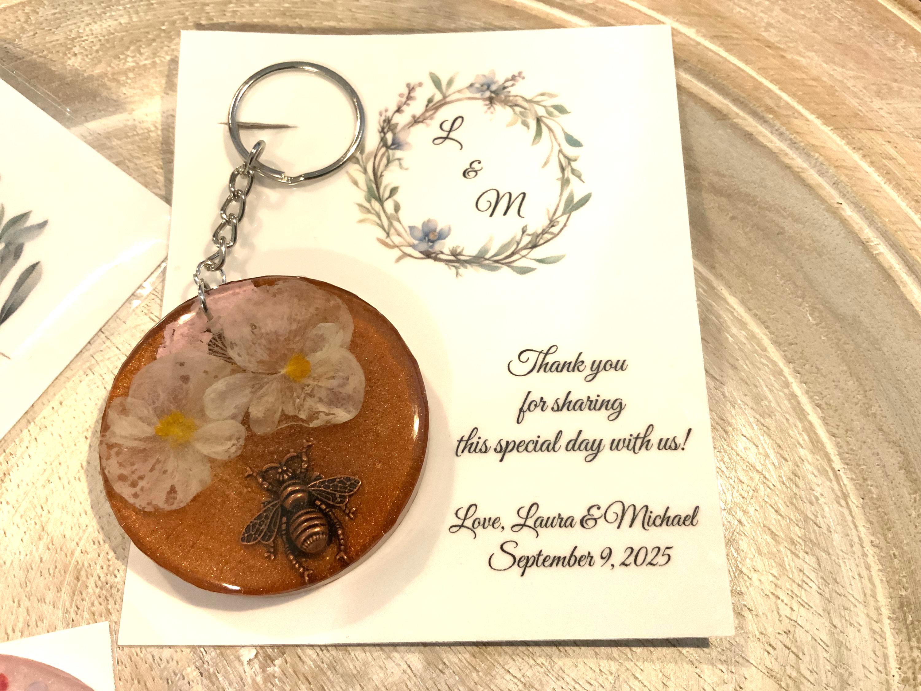 Guest Favor Keychain Keepsake