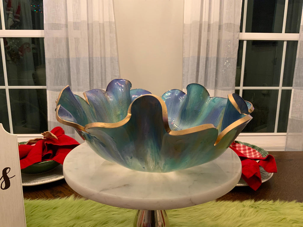 Resin Decorative Bowl – Violet Purple Epoxy Candy Bowl Bridal Gift