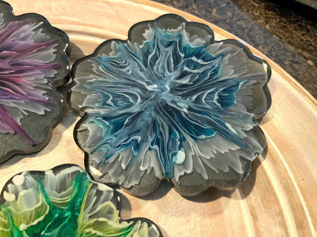 Bloom Black Coaster Set
