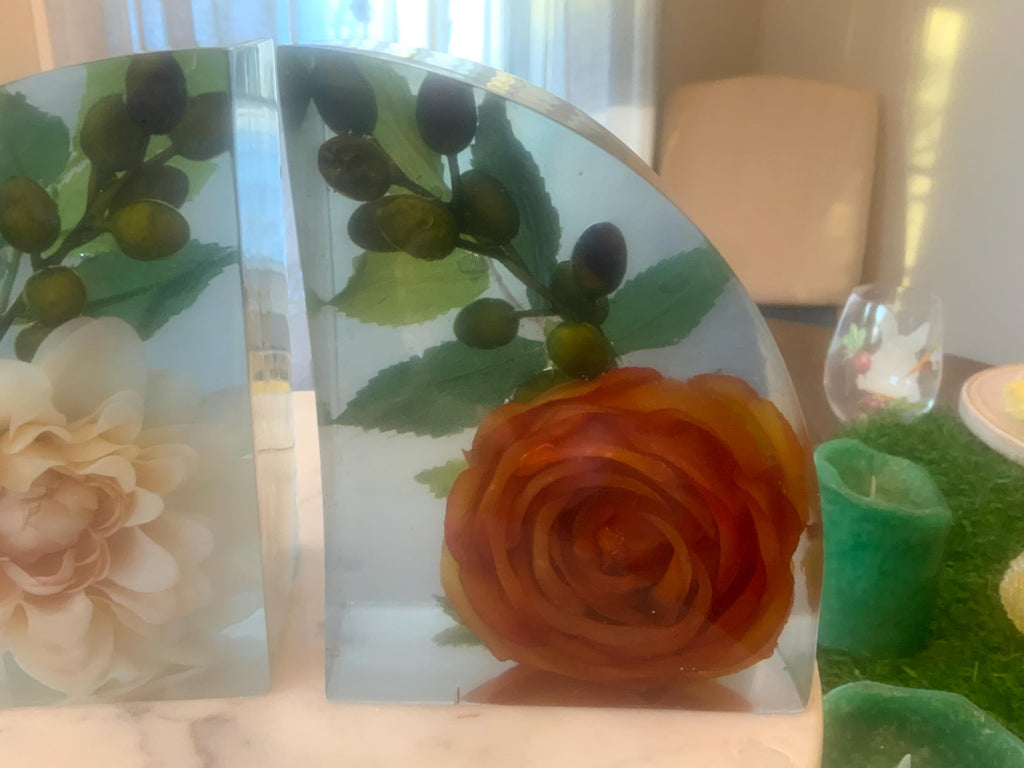 Autumn Floral Bookends