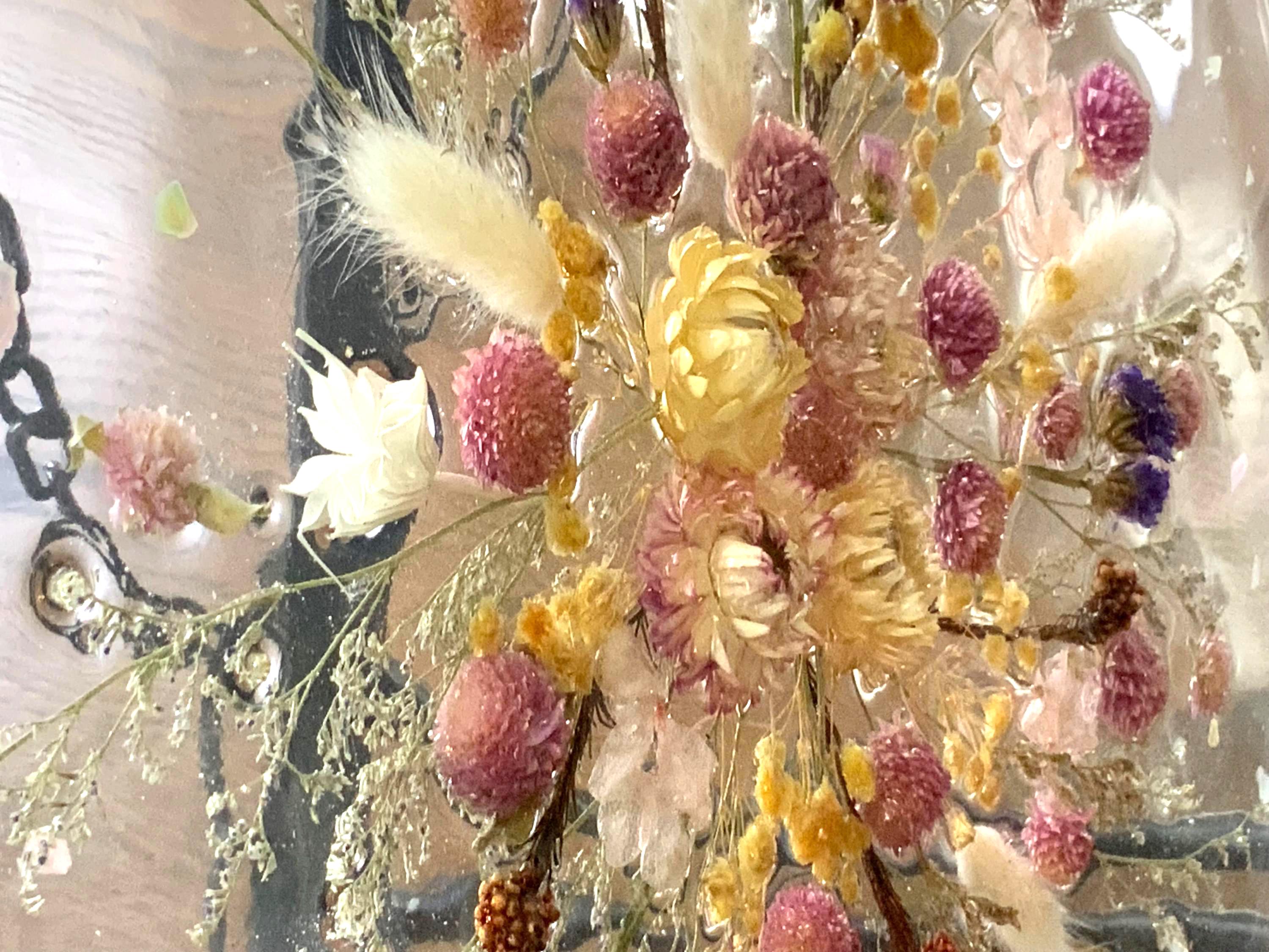 Floral And Abalone Window Art
