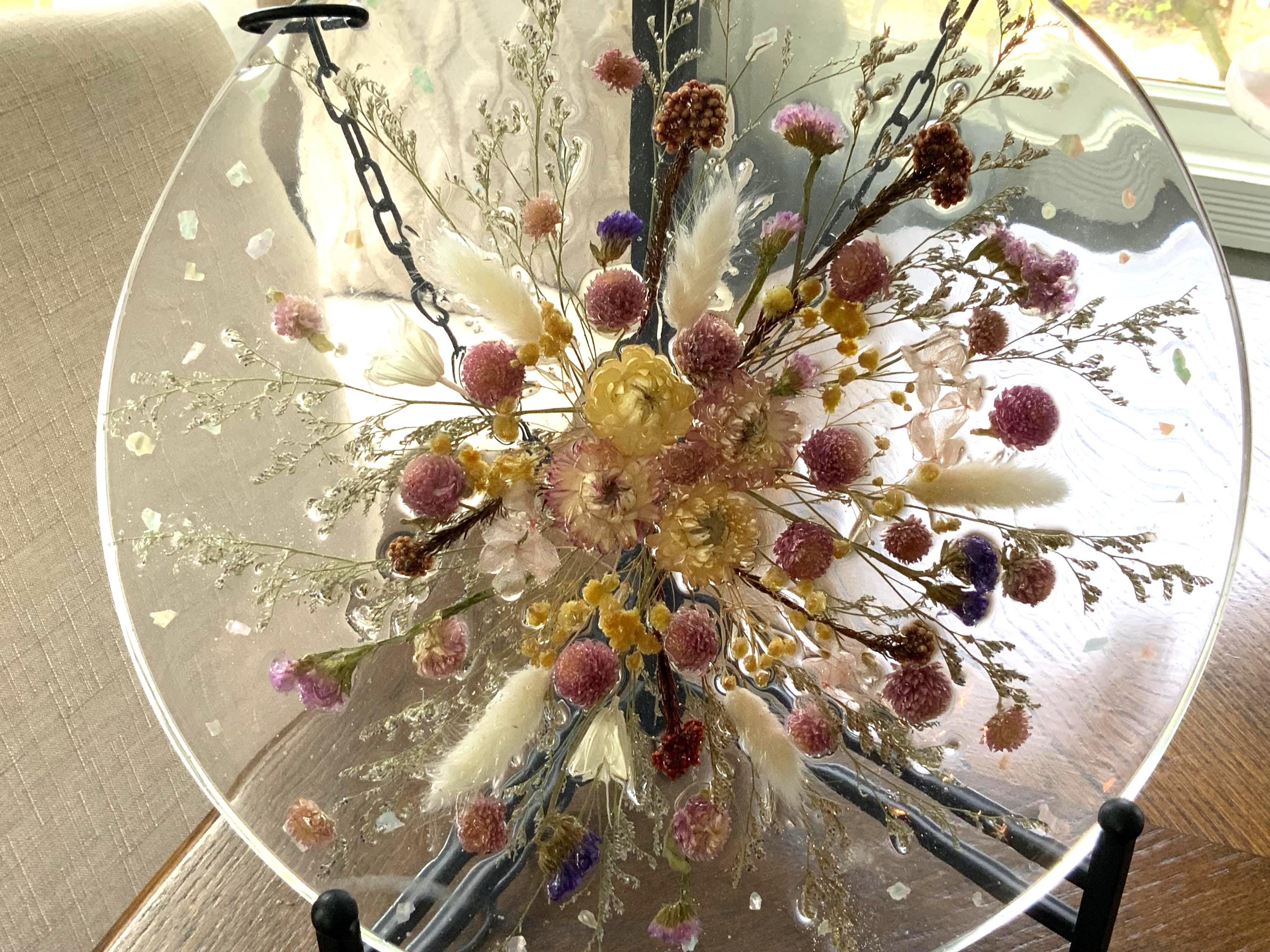 Floral And Abalone Window Art
