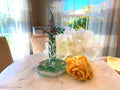 Personalized Floral Standing Cross: Nursery Decor, Christening Gift