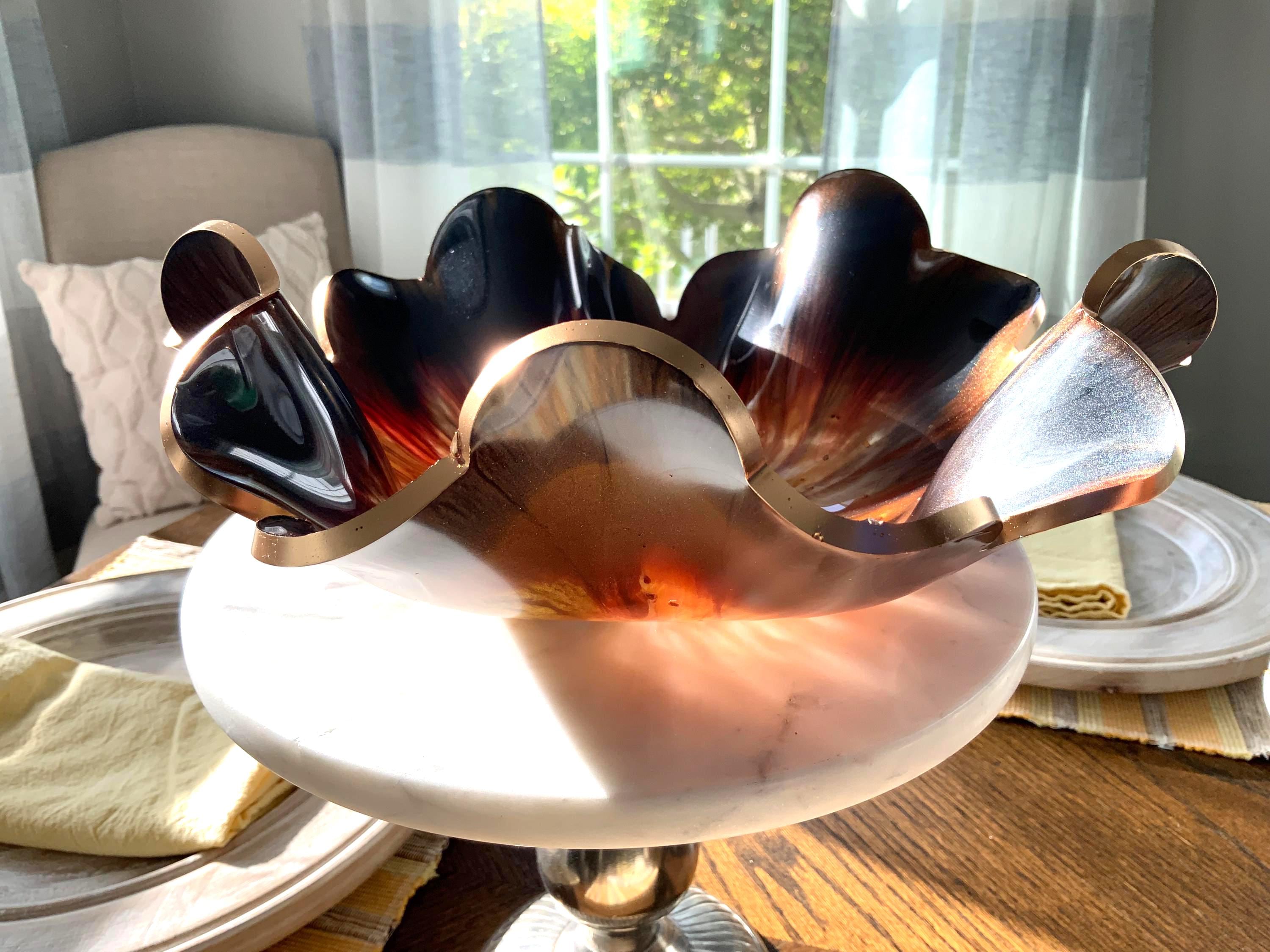Resin  Mocha Latte Decorative Bowl