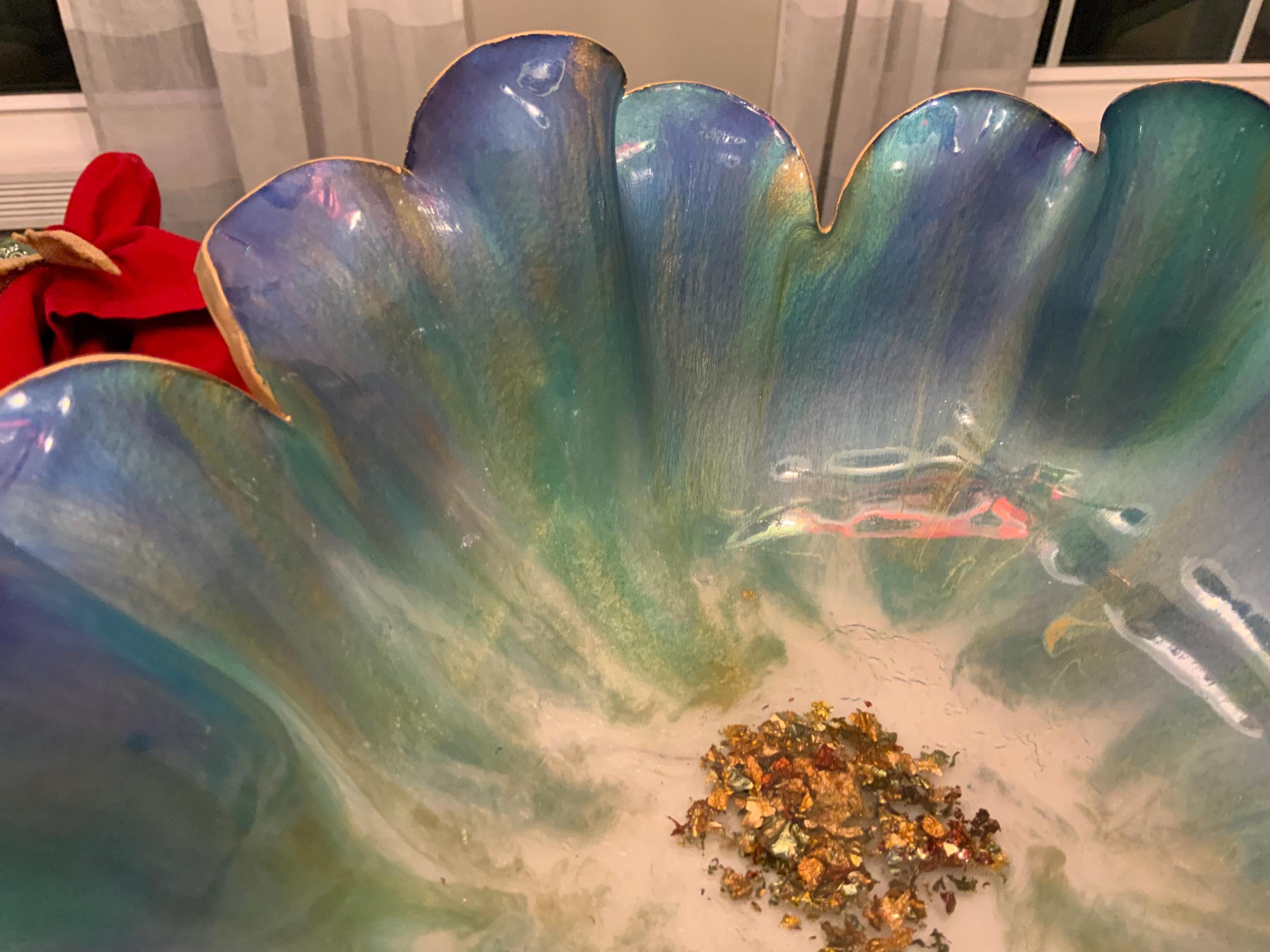 Resin Decorative Bowl – Violet Purple Epoxy Candy Bowl Bridal Gift
