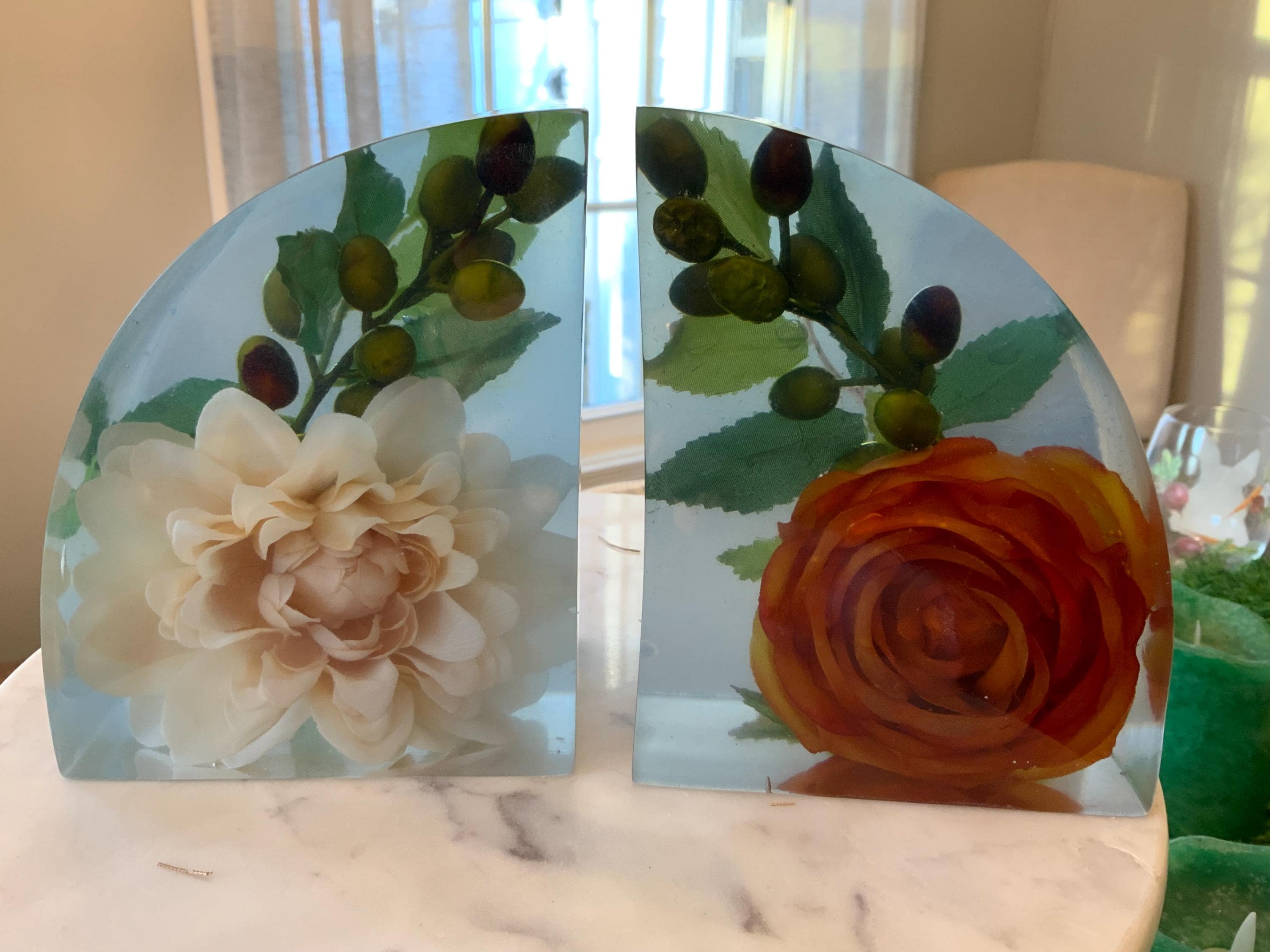 Autumn Floral Bookends