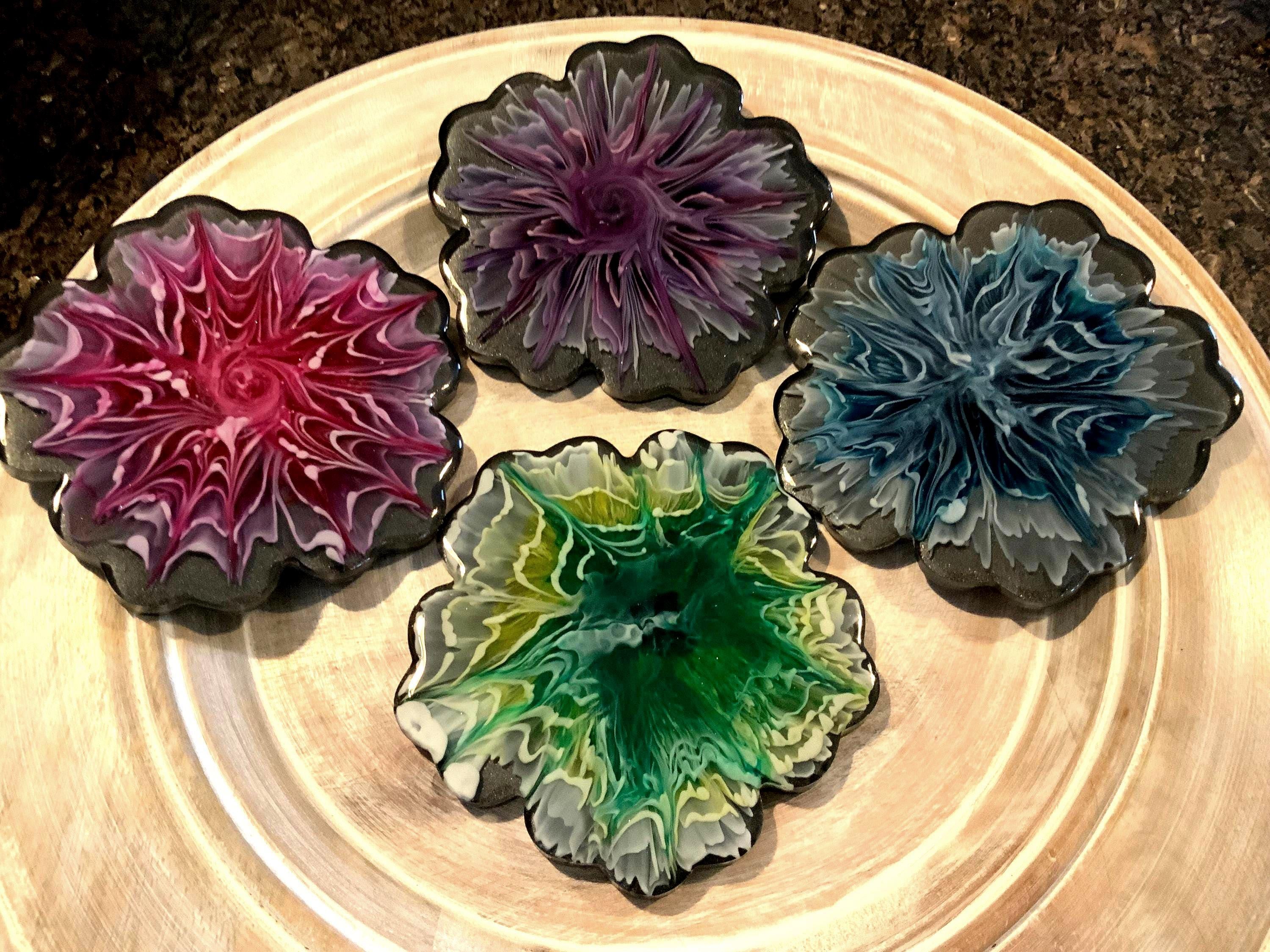 Bloom Black Coaster Set