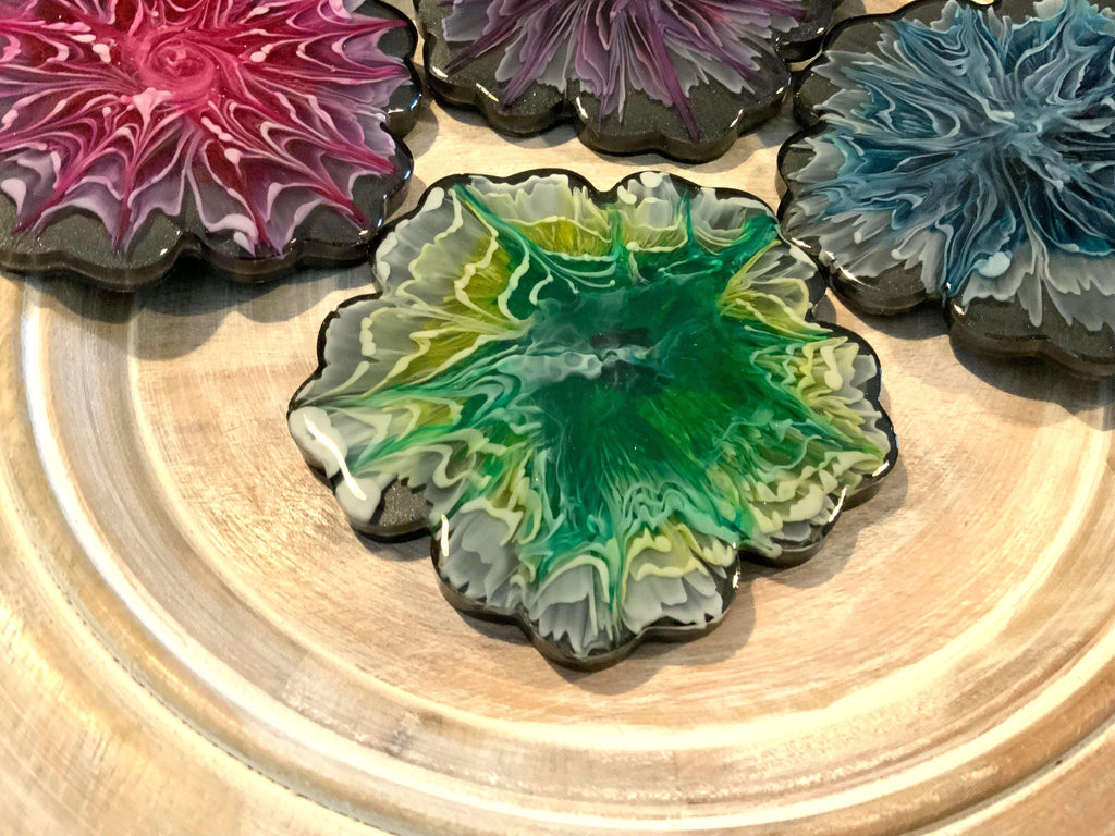 Bloom Black Coaster Set