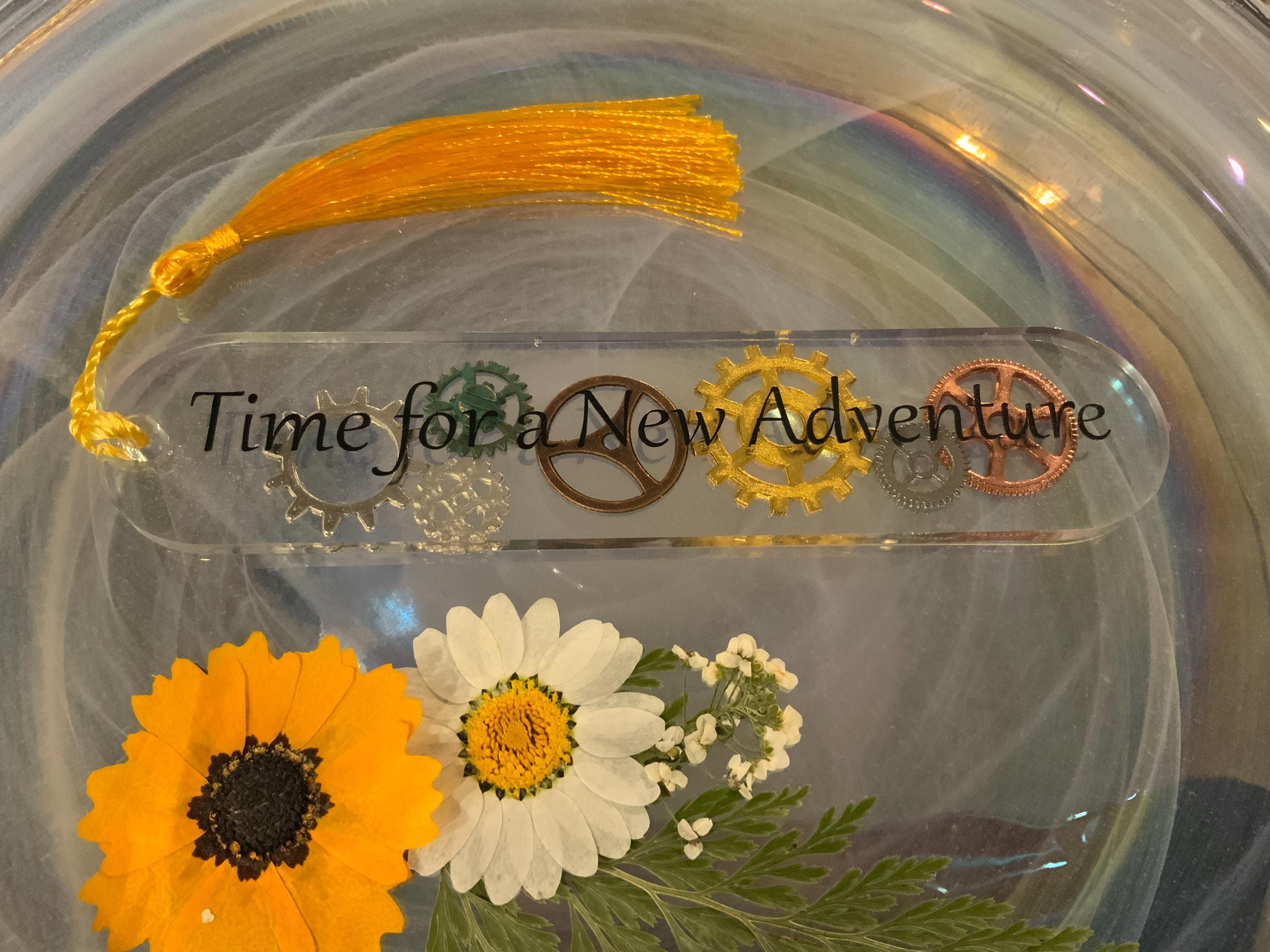 Time for a New Adventure Book Mark with Tassel