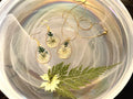 Queen Ann’s Lace Tear drop Necklace and Earrings