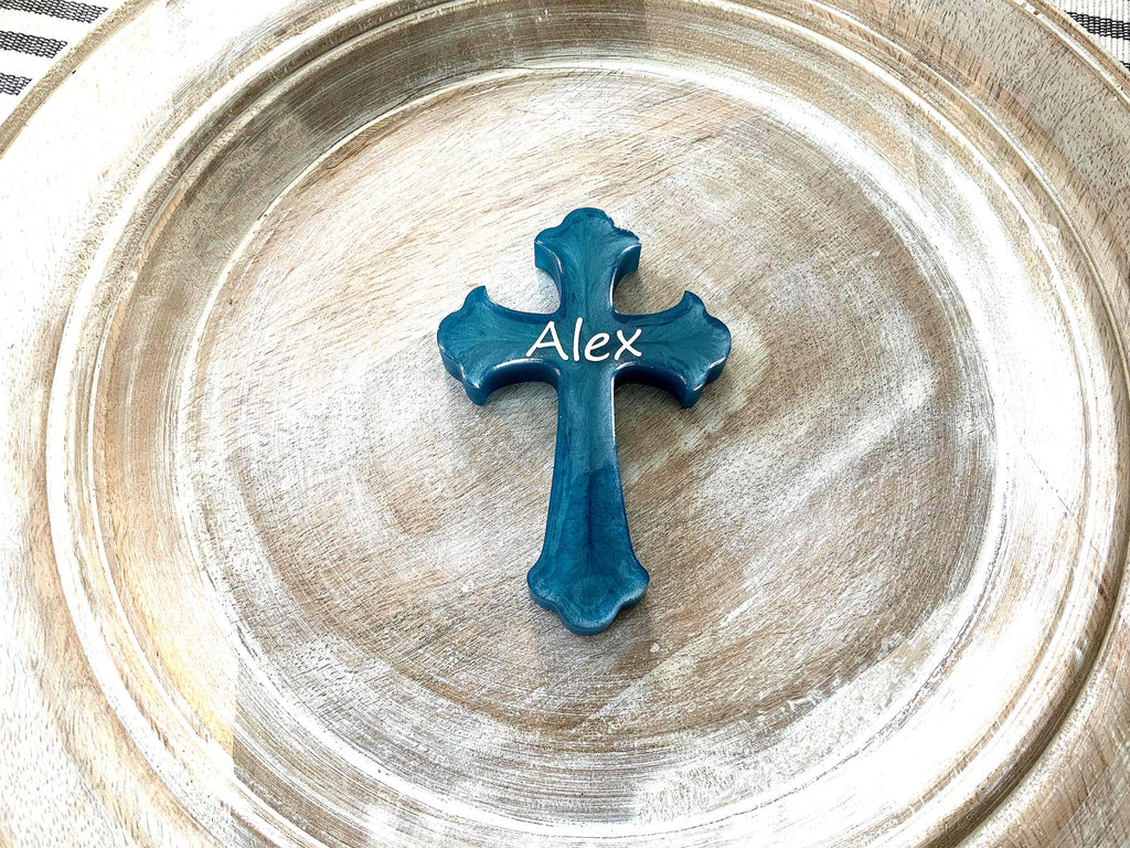 Personalized Communion Cross: Christening Favor, Confirmation Gift