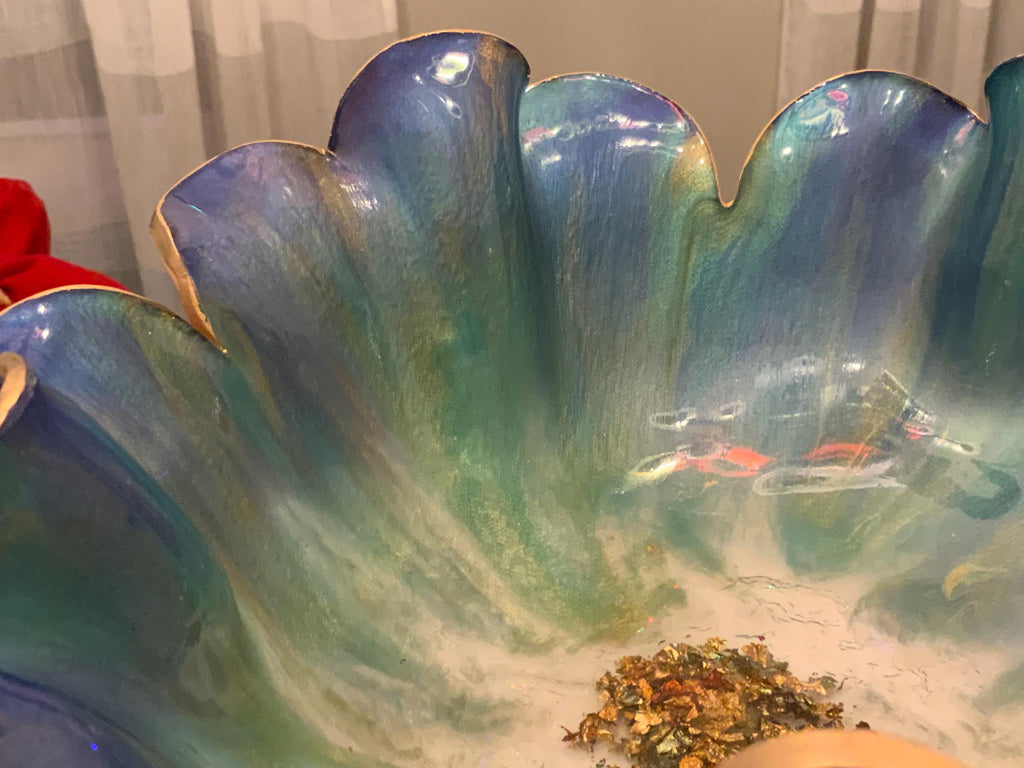Resin Decorative Bowl – Violet Purple Epoxy Candy Bowl Bridal Gift