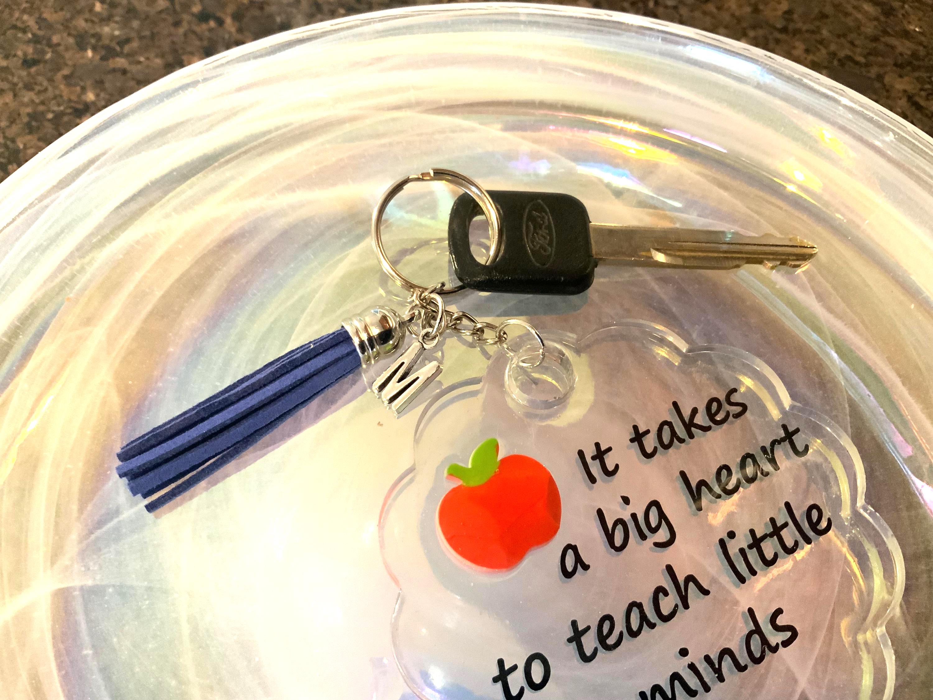 Teachers Key Chain” It takes a big heart”