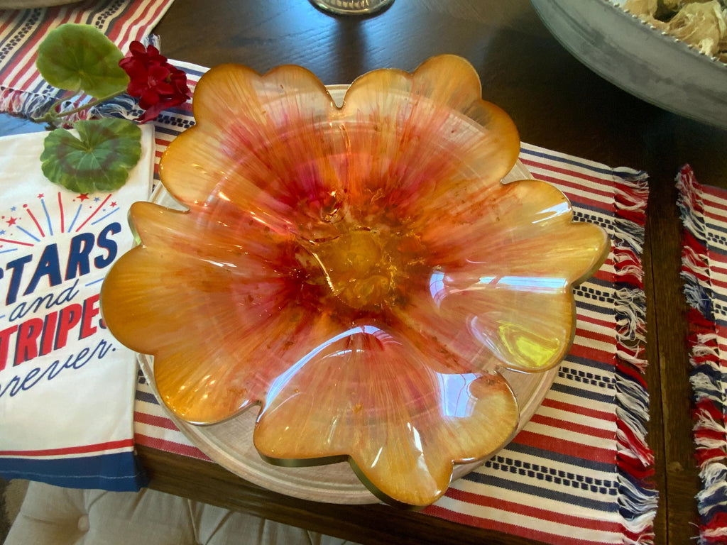 Resin Golden Sun Bowl