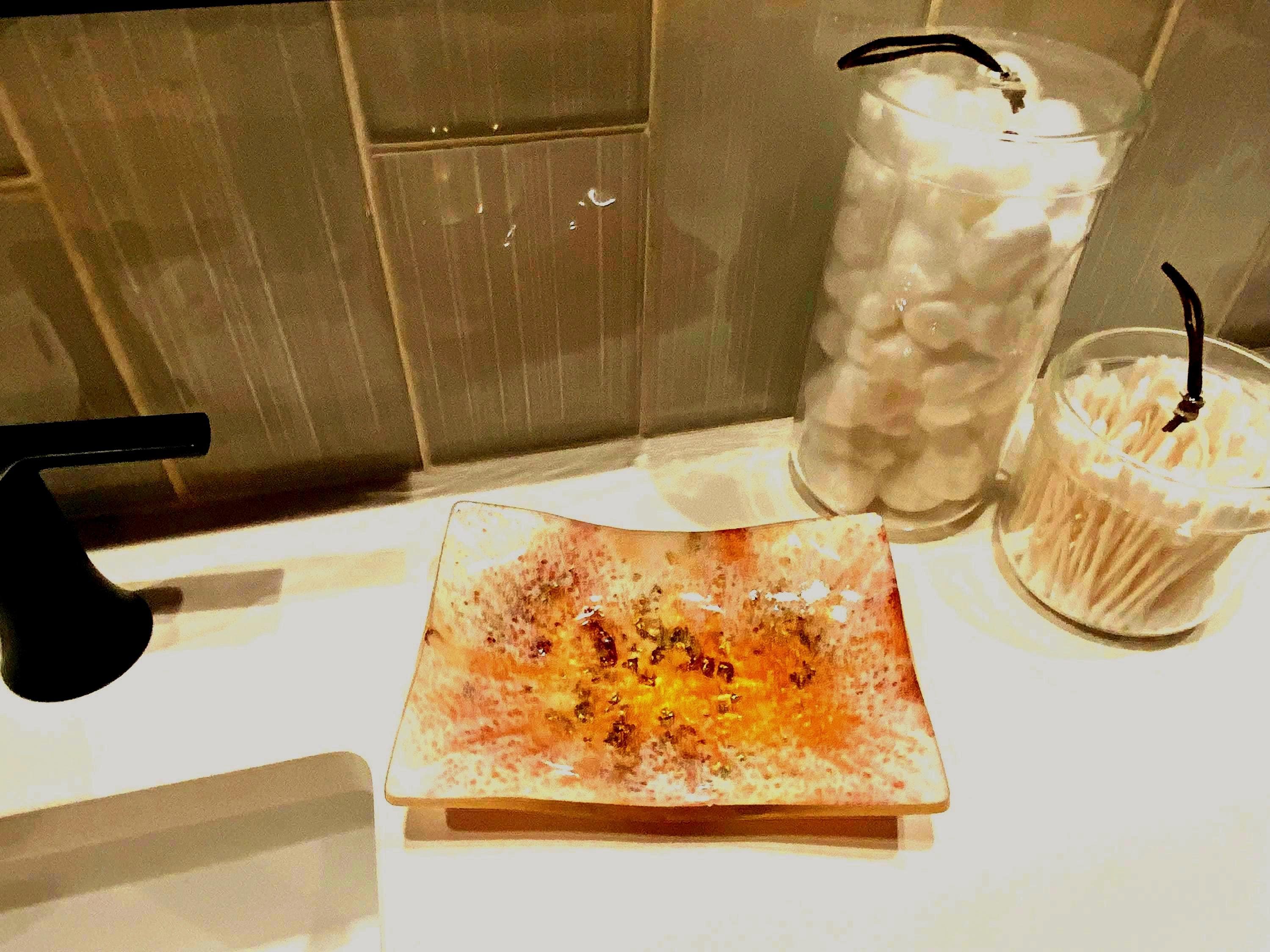 Handmade Resin Multi-Use Dish – Gold Luxe Swirl Design