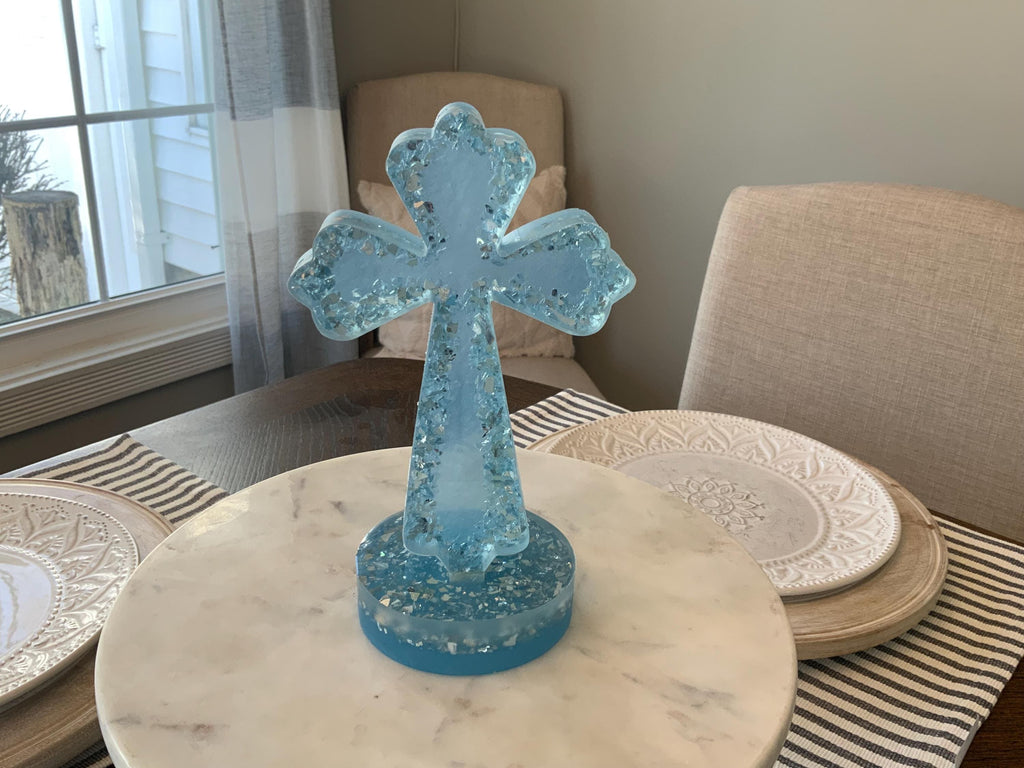 Large Standing Lighted Cross