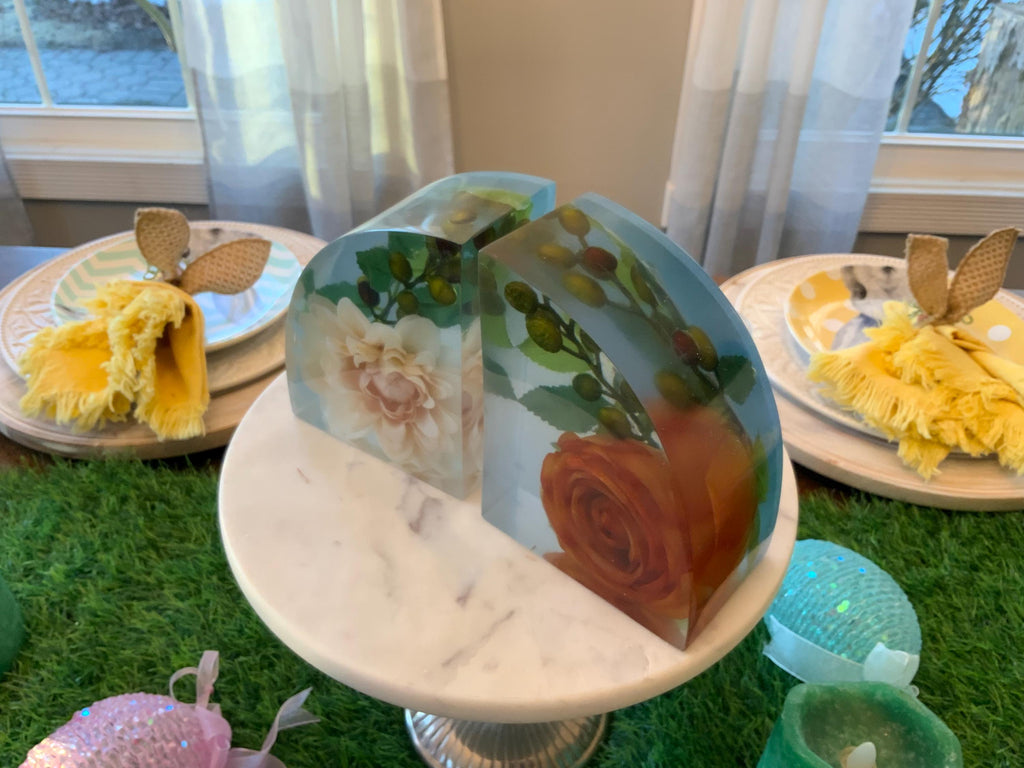 Autumn Floral Bookends