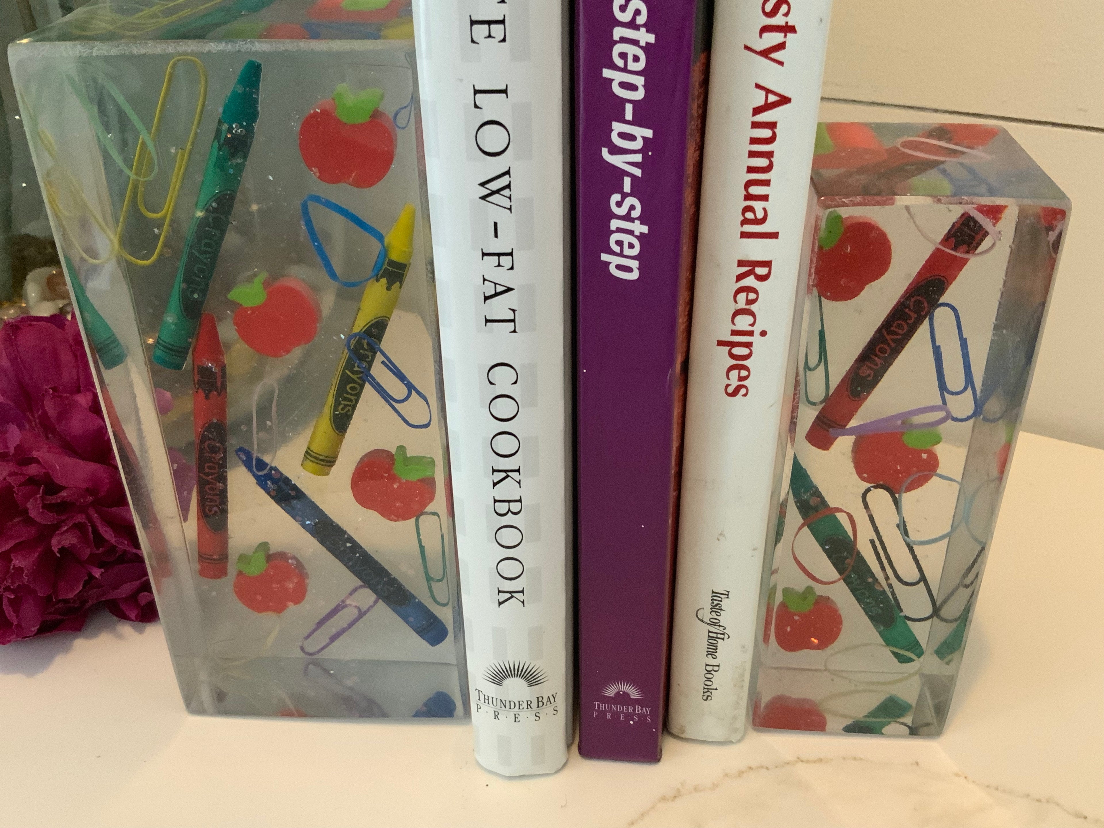 School Days Resin Bookends – Teacher & Back to School Gift