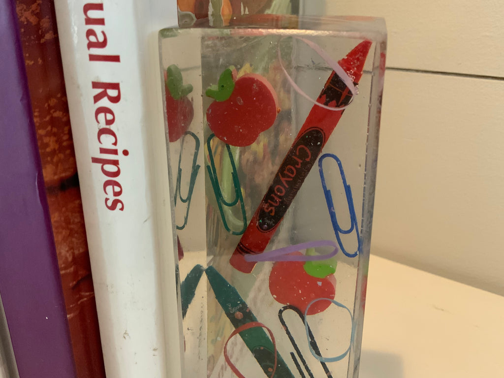 School Days Resin Bookends – Teacher & Back to School Gift