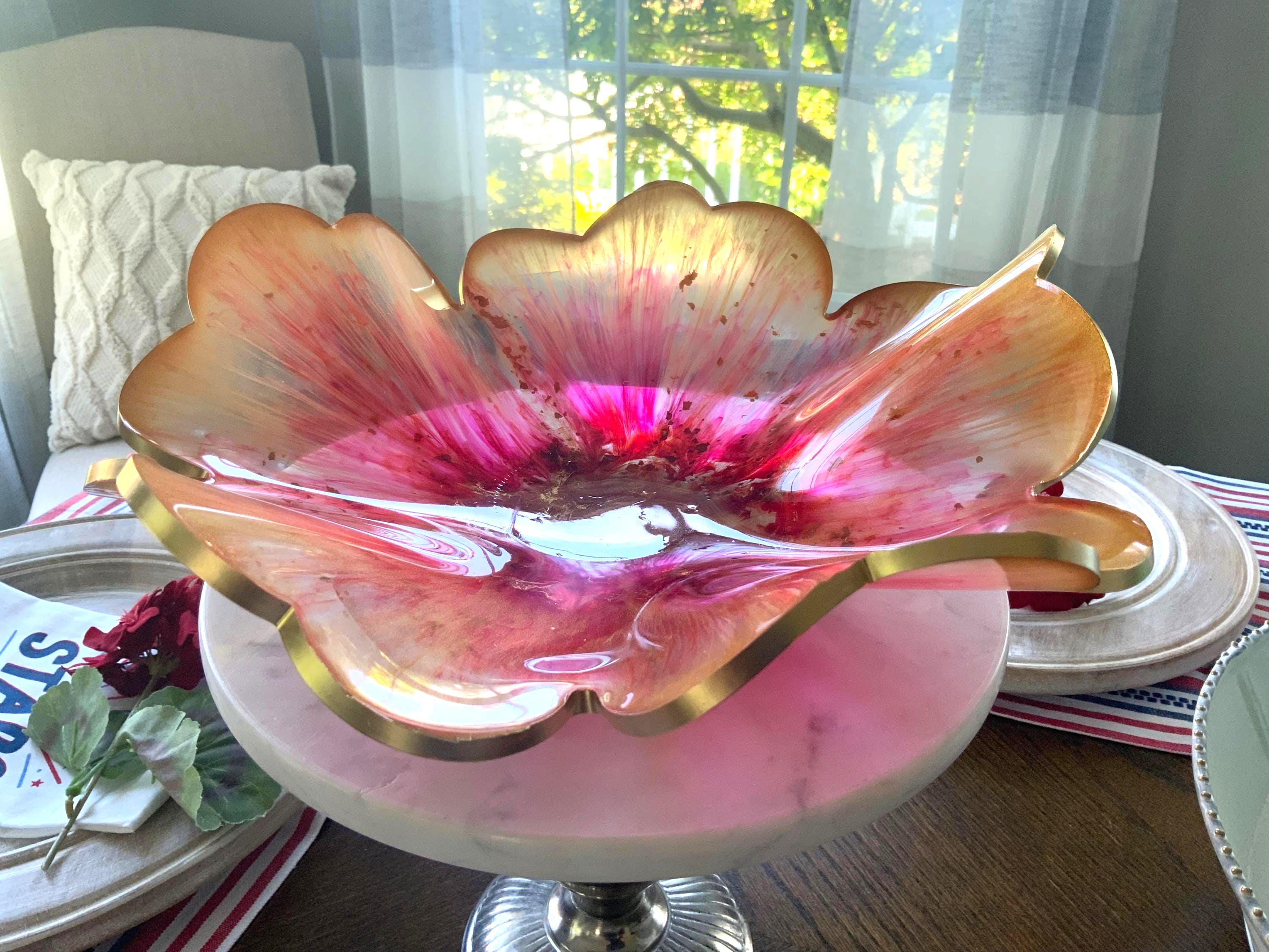 Resin Golden Sun Bowl