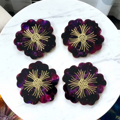 Amethyst Coasters Set of 4