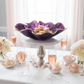 Amethyst Purple Resin Bowl – Gold Rim Handmade Decor - The Glossy Gift Shop