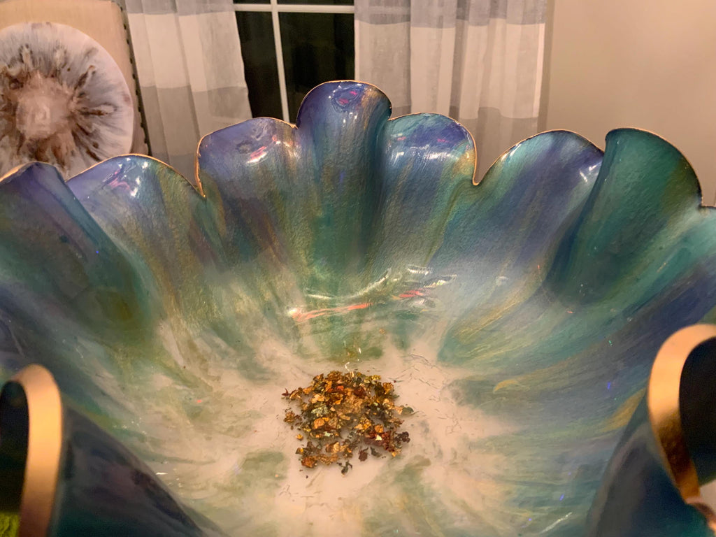 Resin Decorative Bowl – Violet Purple Epoxy Candy Bowl Bridal Gift
