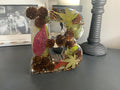 Handmade Resin Lighted Letter – Pinecone & Leaves Night Light Decor