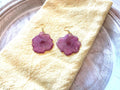 Pink Impatiens Flower Drop Earrings – Handmade Resin Jewelry