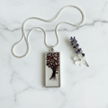 Baby Hair Keepsake Resin Charm – Birthstone Necklace - The Glossy Gift Shop