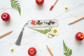 Best Teacher Bookmark - Marble Flat Lay