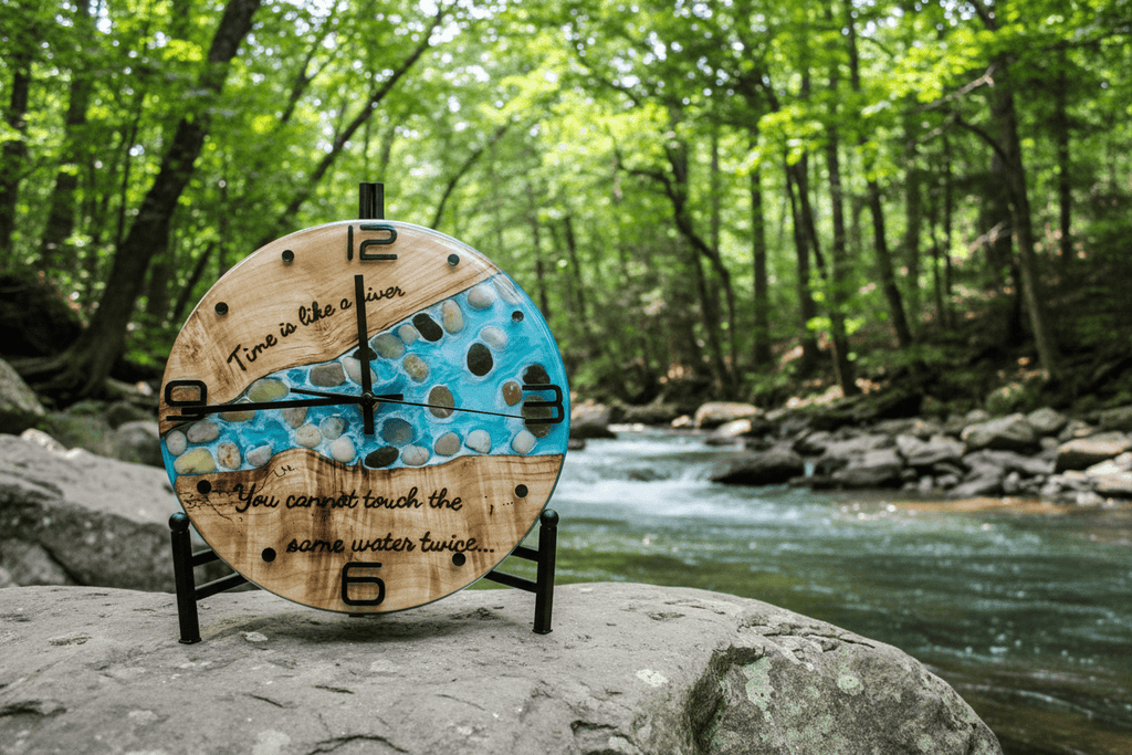 Black Walnut River Clock – By The River