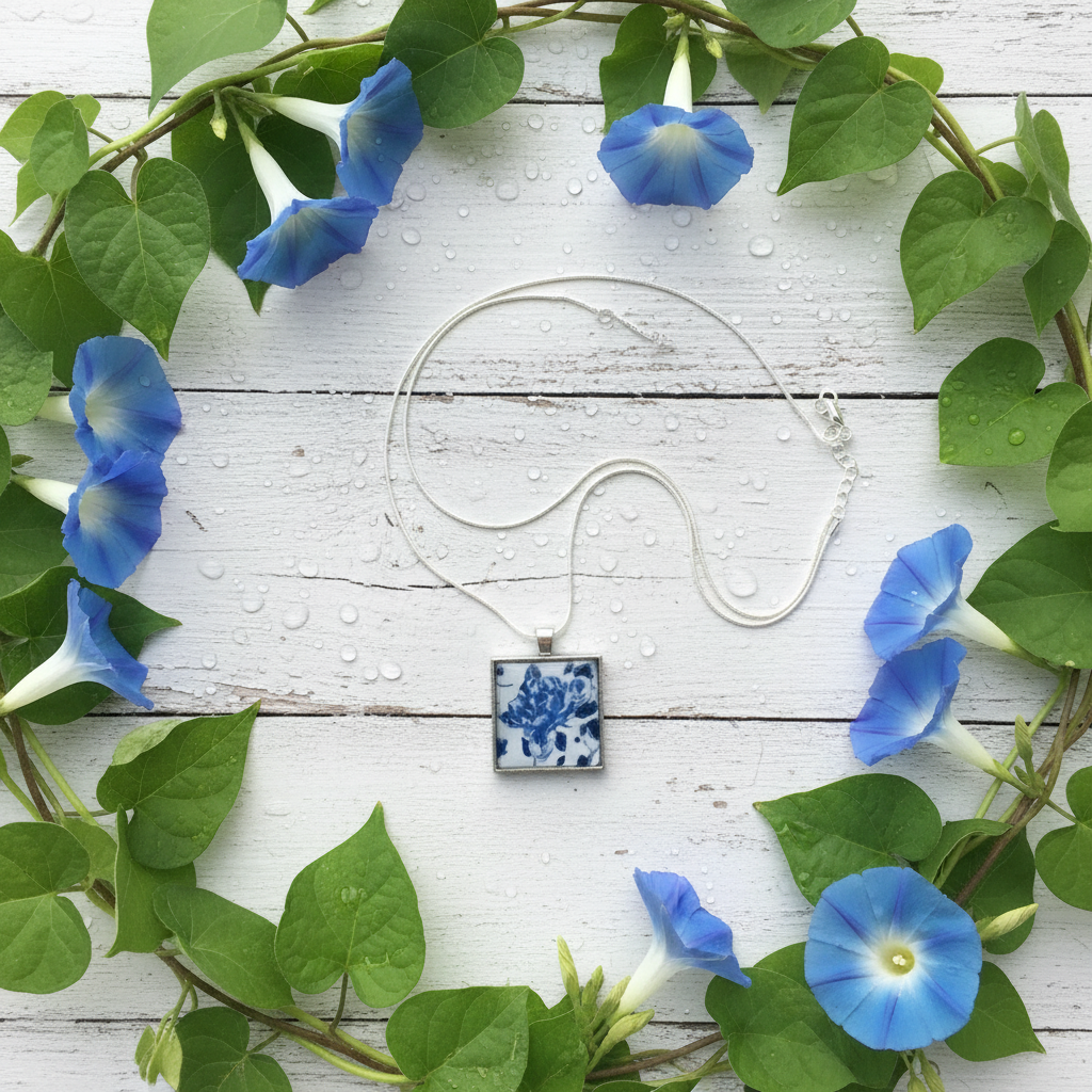 Blue Floral - Morning Glories