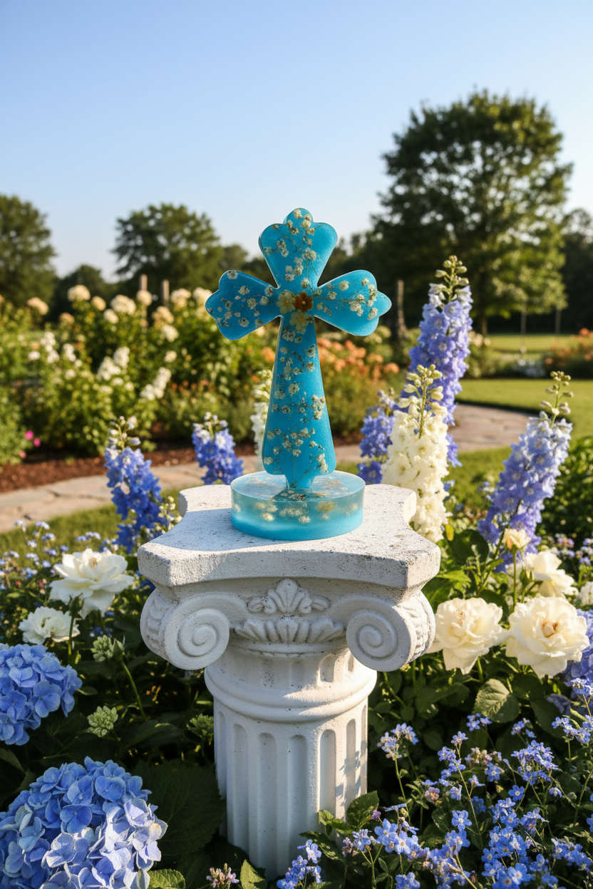Blue Floral Outdoor