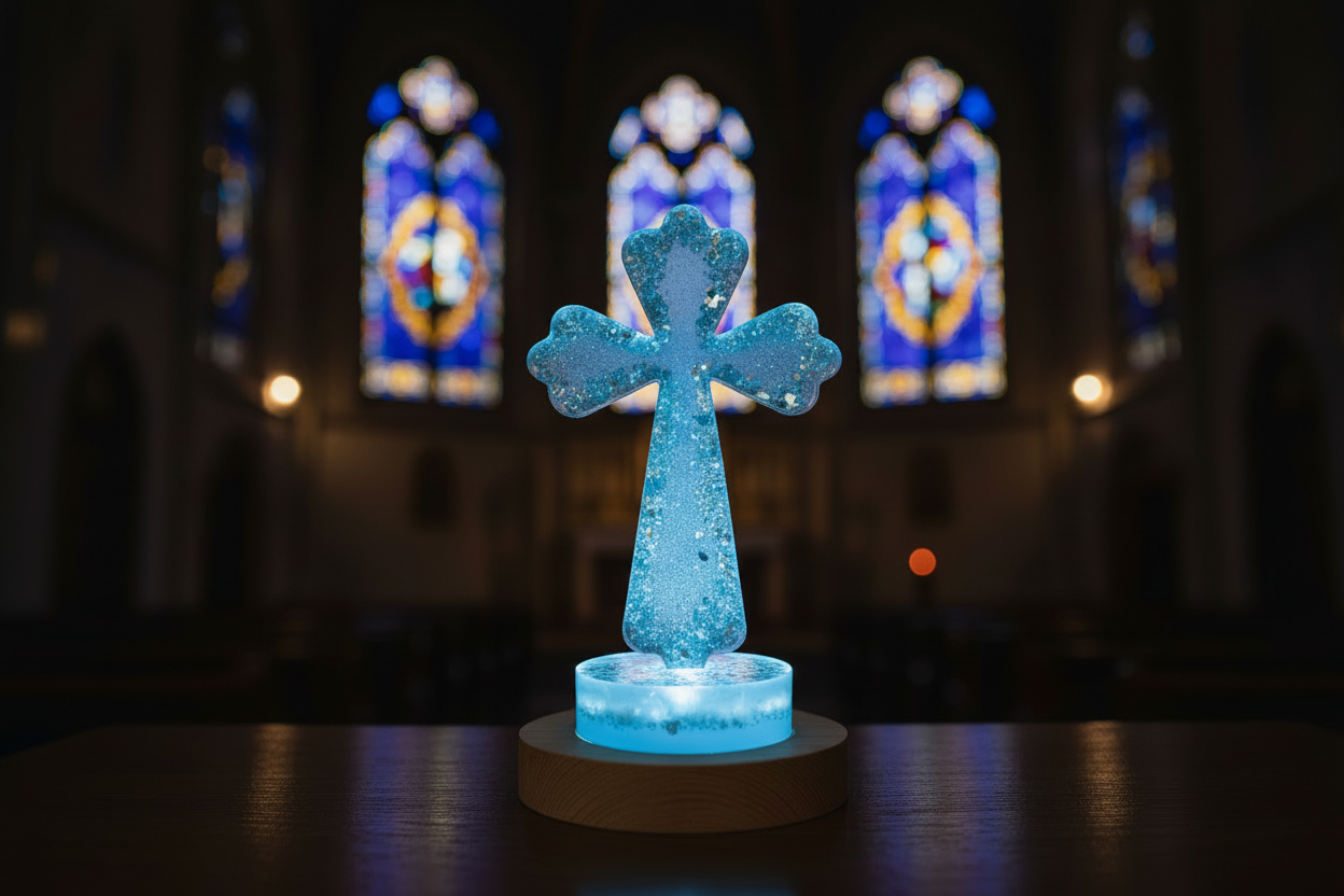 Blue Glass - Church Stained Glass