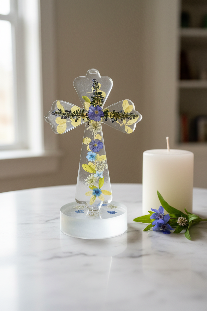 Blue Purple Floral Indoor